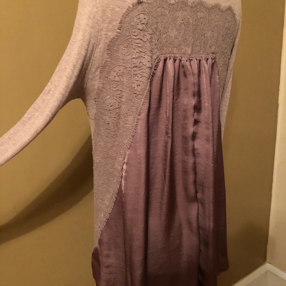 Anthropologie Bordeaux Long Sleeve Top - Picture 4 of 5